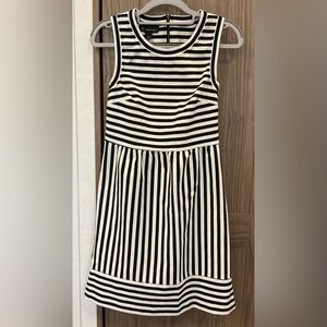 I.N.C International Concepts Womens Sleevleless ZIP Back Striped Dress Size S